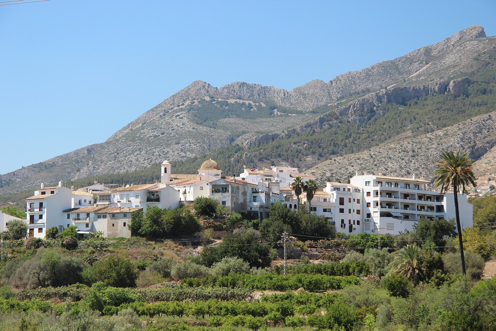 Vista de Altea la Vella, zona histórica de Altea