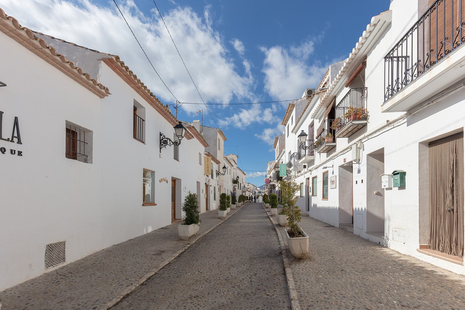 Calle San Miguel en el centro de Altea